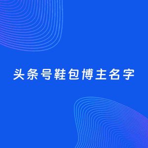 自媒体起名案例：5个好听的「鞋包博主头条号名字」