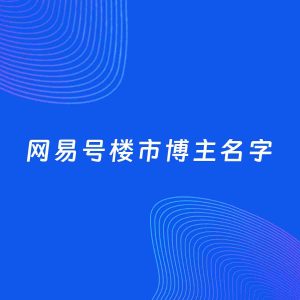 自媒体起名案例：5个好听的「楼市博主网易号名字」