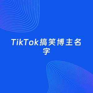 自媒体起名案例：5个好听的「搞笑博主TikTok名字」