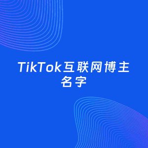 自媒体起名案例：5个好听的「互联网博主TikTok名字」