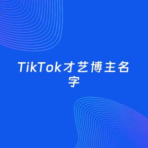 自媒体起名案例：5个好听的「才艺博主TikTok名字」