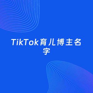 自媒体起名案例：5个好听的「育儿博主TikTok名字」