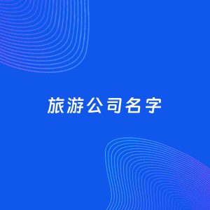 公司起名案例：5个好听的「旅游公司名字」