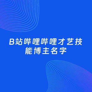 自媒体起名案例：5个好听的「才艺技能博主B站哔哩哔哩名字」