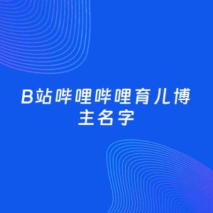 自媒体起名案例：5个好听的「育儿博主B站哔哩哔哩名字」