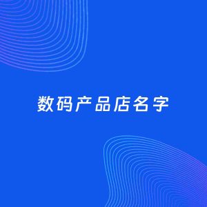 店铺起名案例：5个好听的「数码产品店名字」